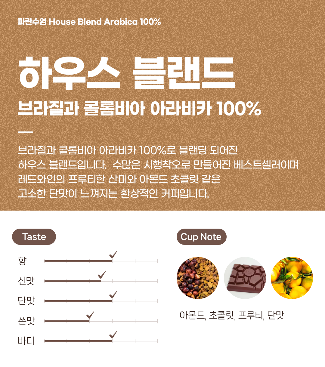 파란수염커피 하우스 블렌드, 1kg